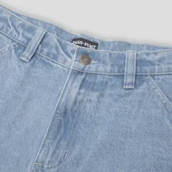 Pass~Port Workers Club Denim Jean Short - Washed Light Indigo