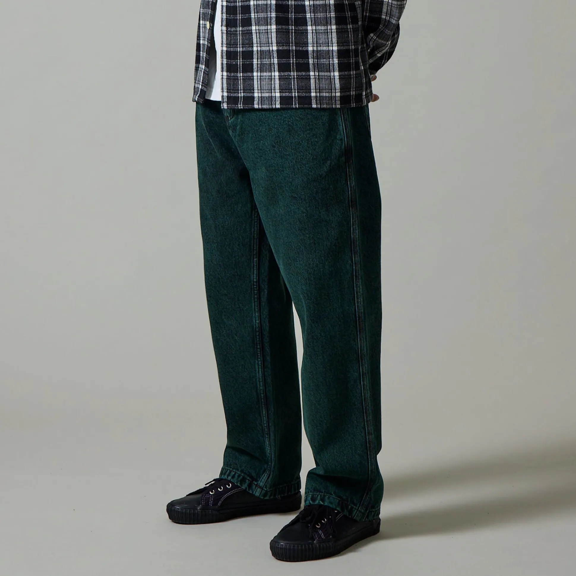 Pass~Port Workers Club Denim Jean - Dark Green Over-Dye