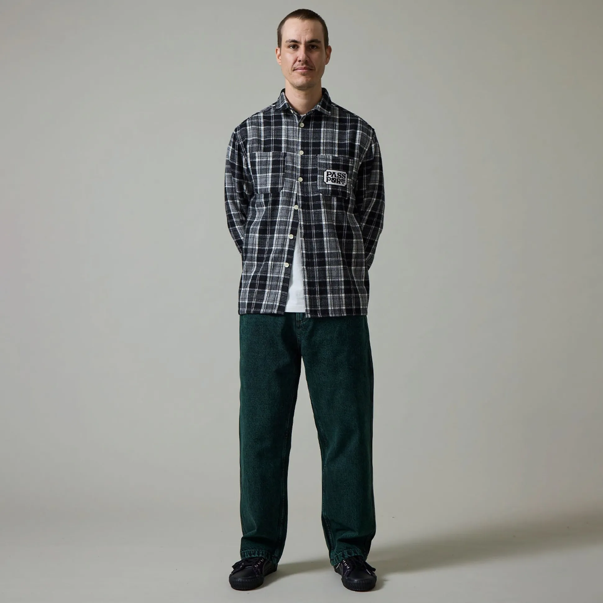 Pass~Port Workers Club Denim Jean - Dark Green Over-Dye