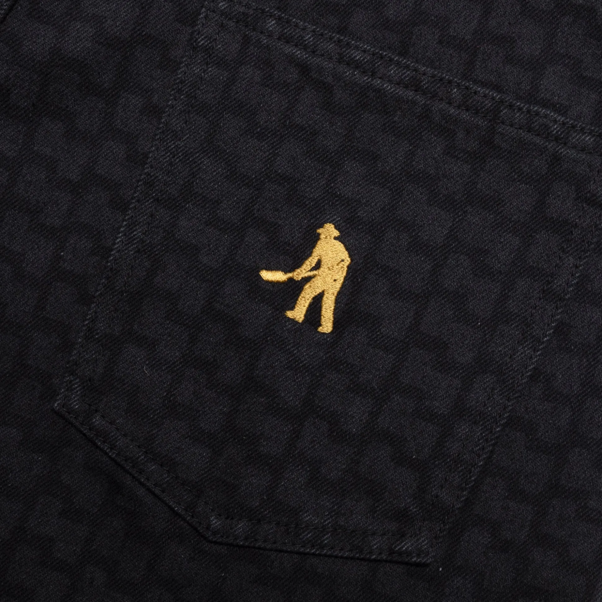 Pass~Port Workers Club Denim Jean - Drain Laser Etched Black
