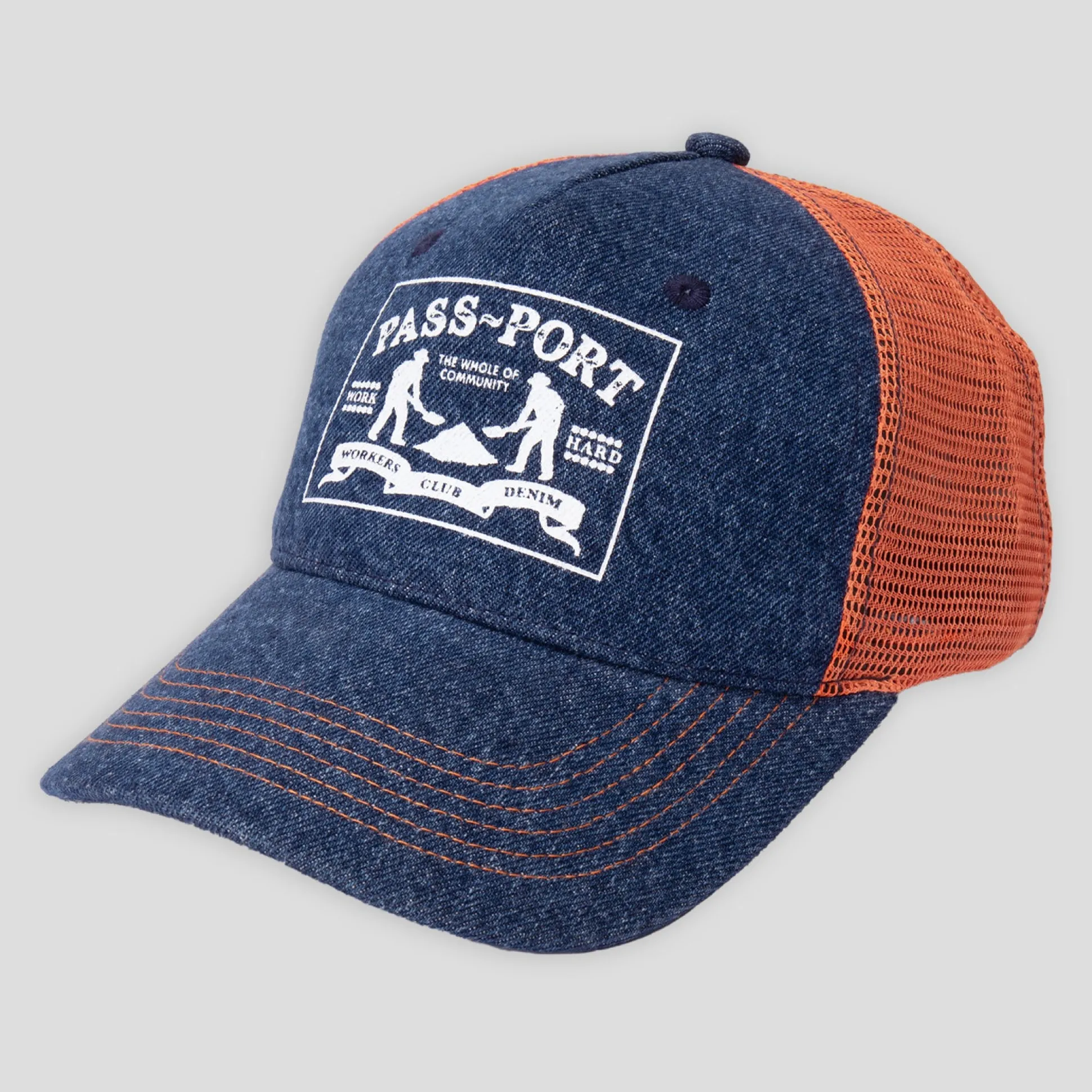 Pass~Port Workers Club Denim Packers Trucker - Dark Indigo
