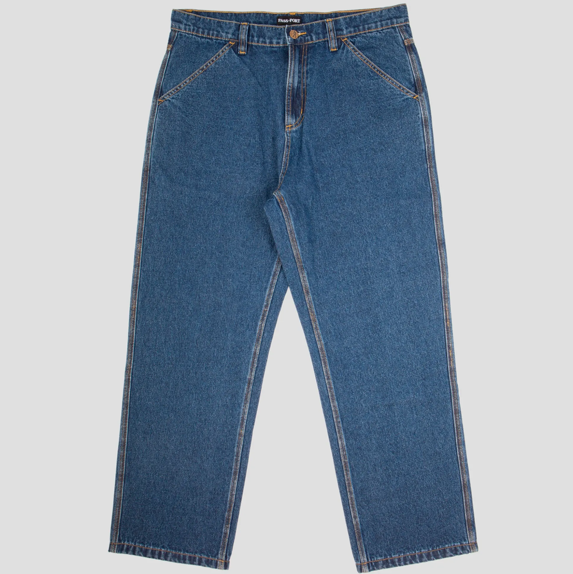 Pass~Port Workers Club Denim Jean - Washed Dark Indigo