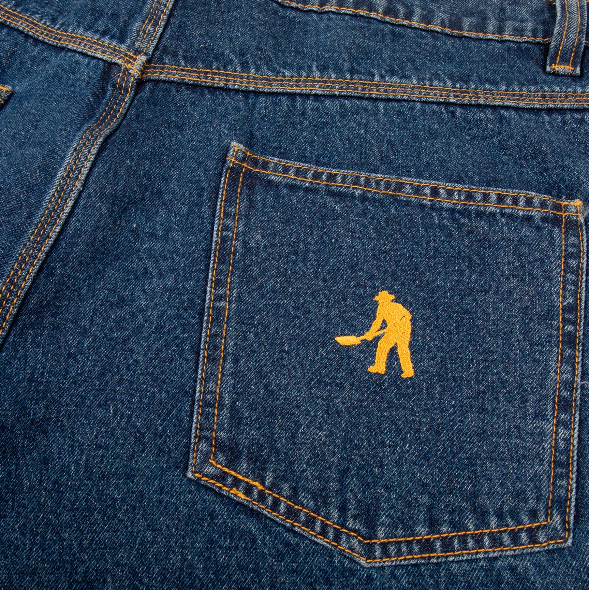 Pass~Port Workers Club Denim Jean - Washed Dark Indigo