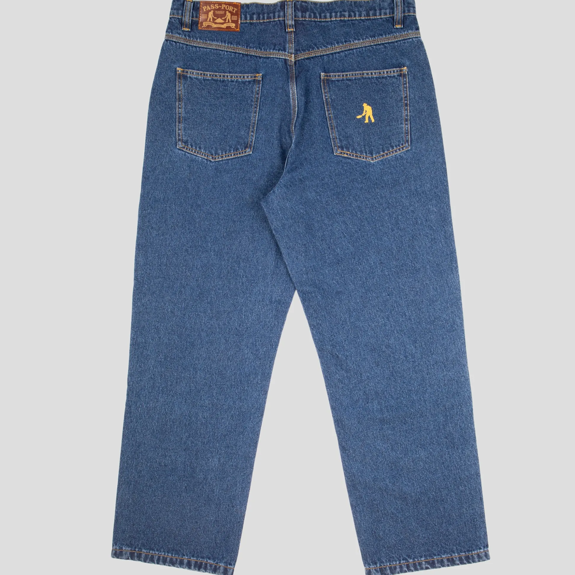 Pass~Port Workers Club Denim Jean - Washed Dark Indigo