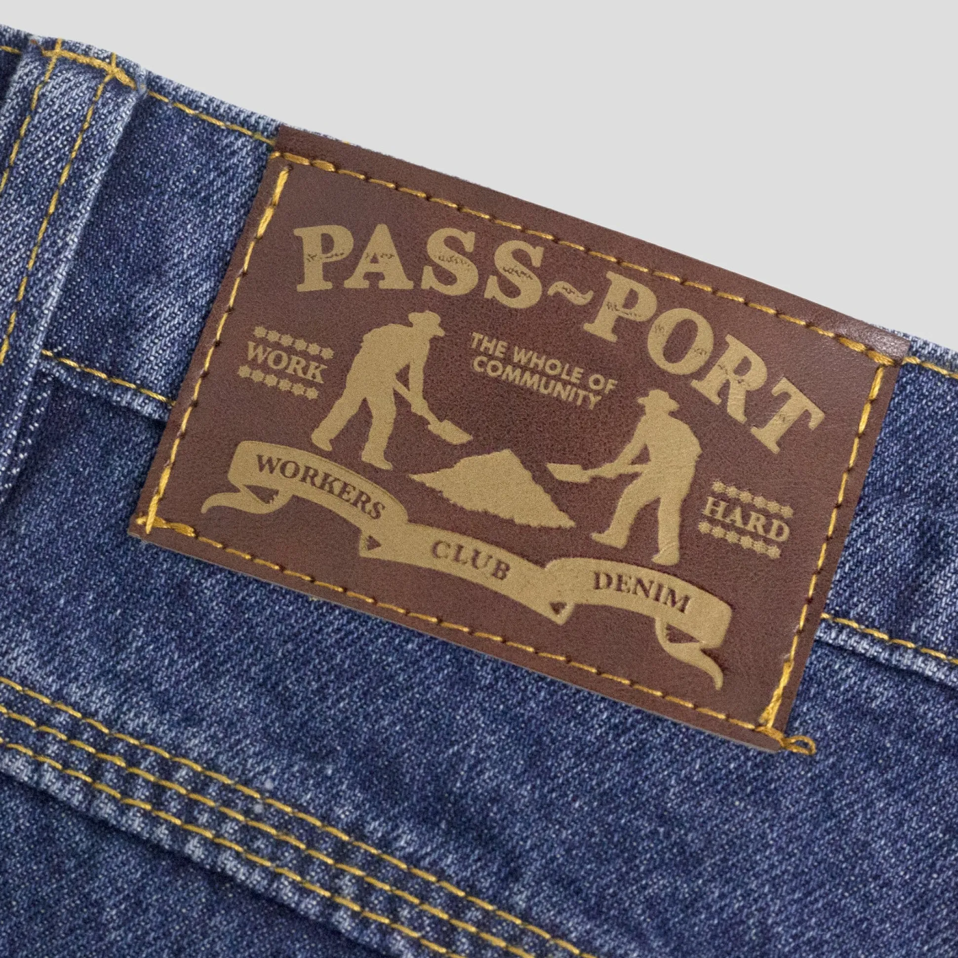 Pass~Port Workers Club Denim Jean - Washed Dark Indigo