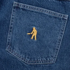 Pass~Port Workers Club Jean Pant - Faded Washed Dark Indigo