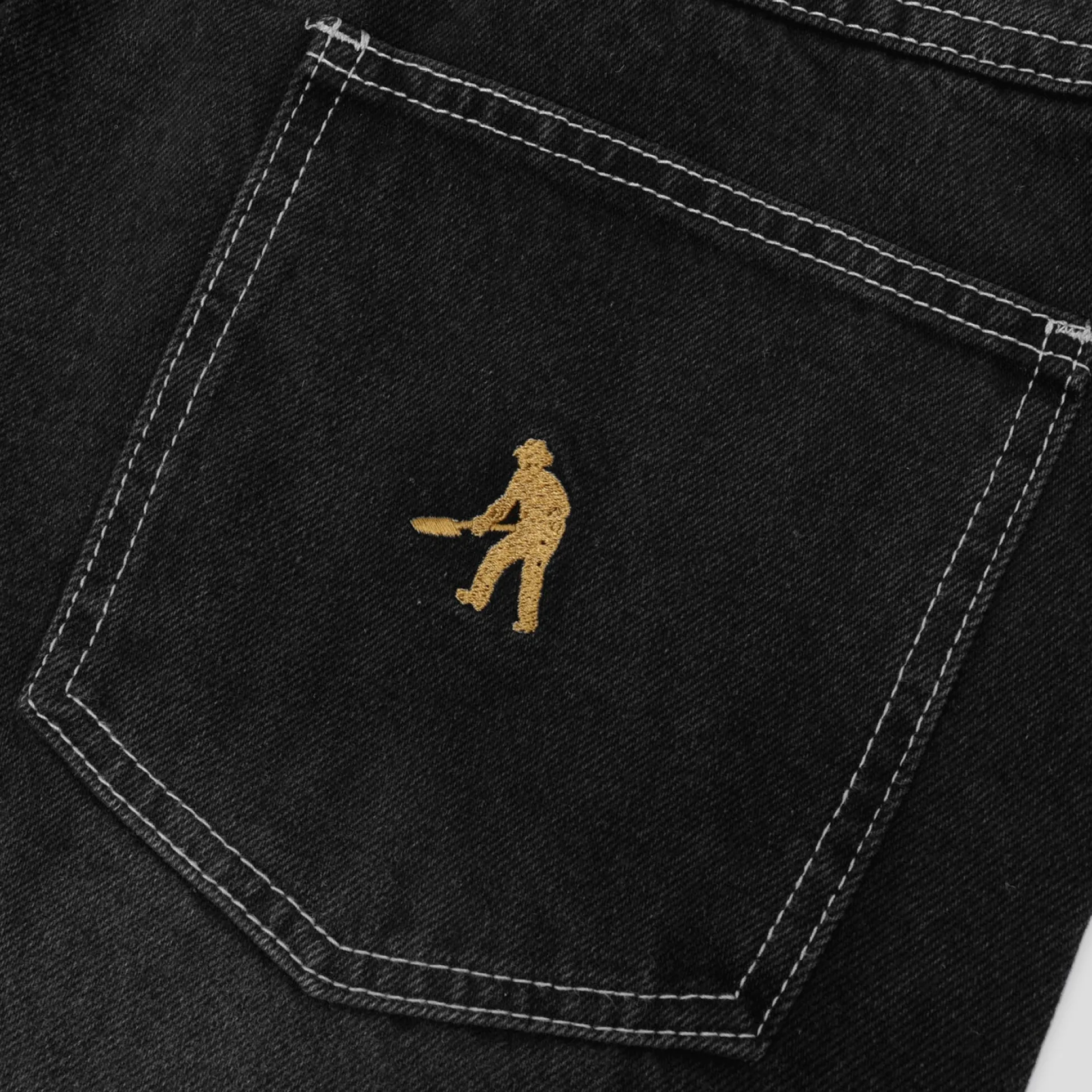 Pass~Port Workers Club Jean Pant - Faded Washed Black