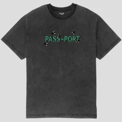 Pass~Port Wot Flies Tee - Black Acid