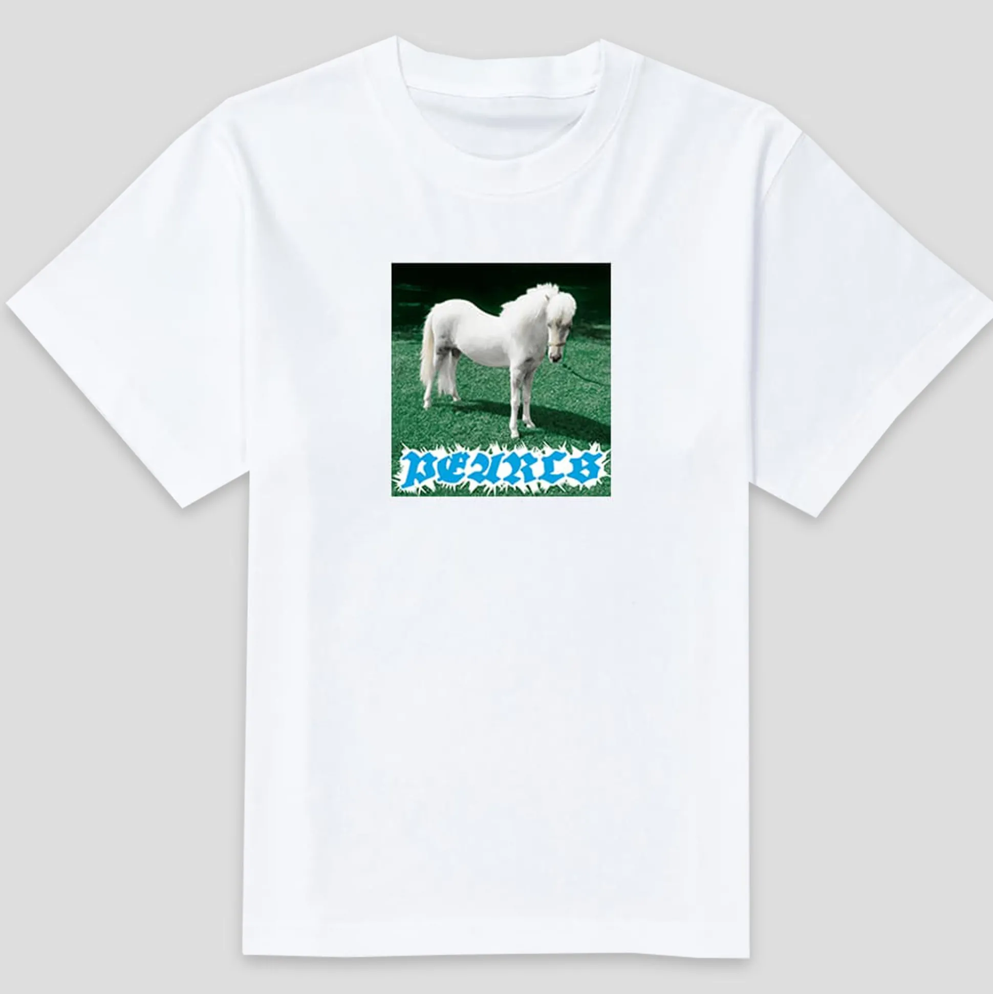 Pearls Skateboards Pony Tee - White