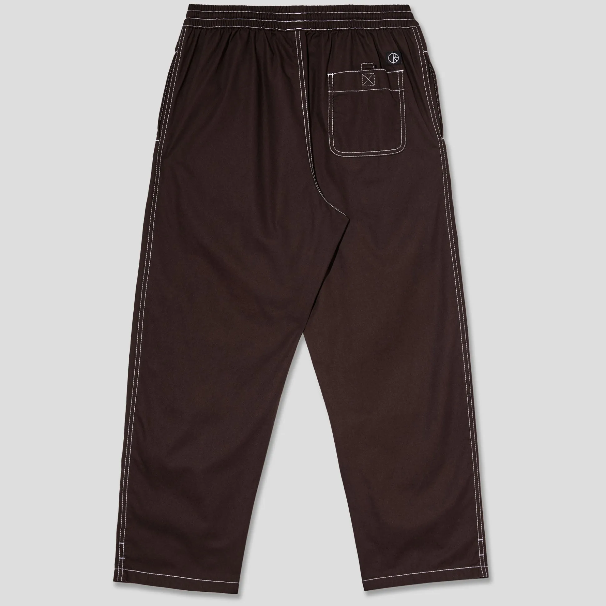 Polar Skate Co. 'Surf' Pant Contrast - Chocolate/White