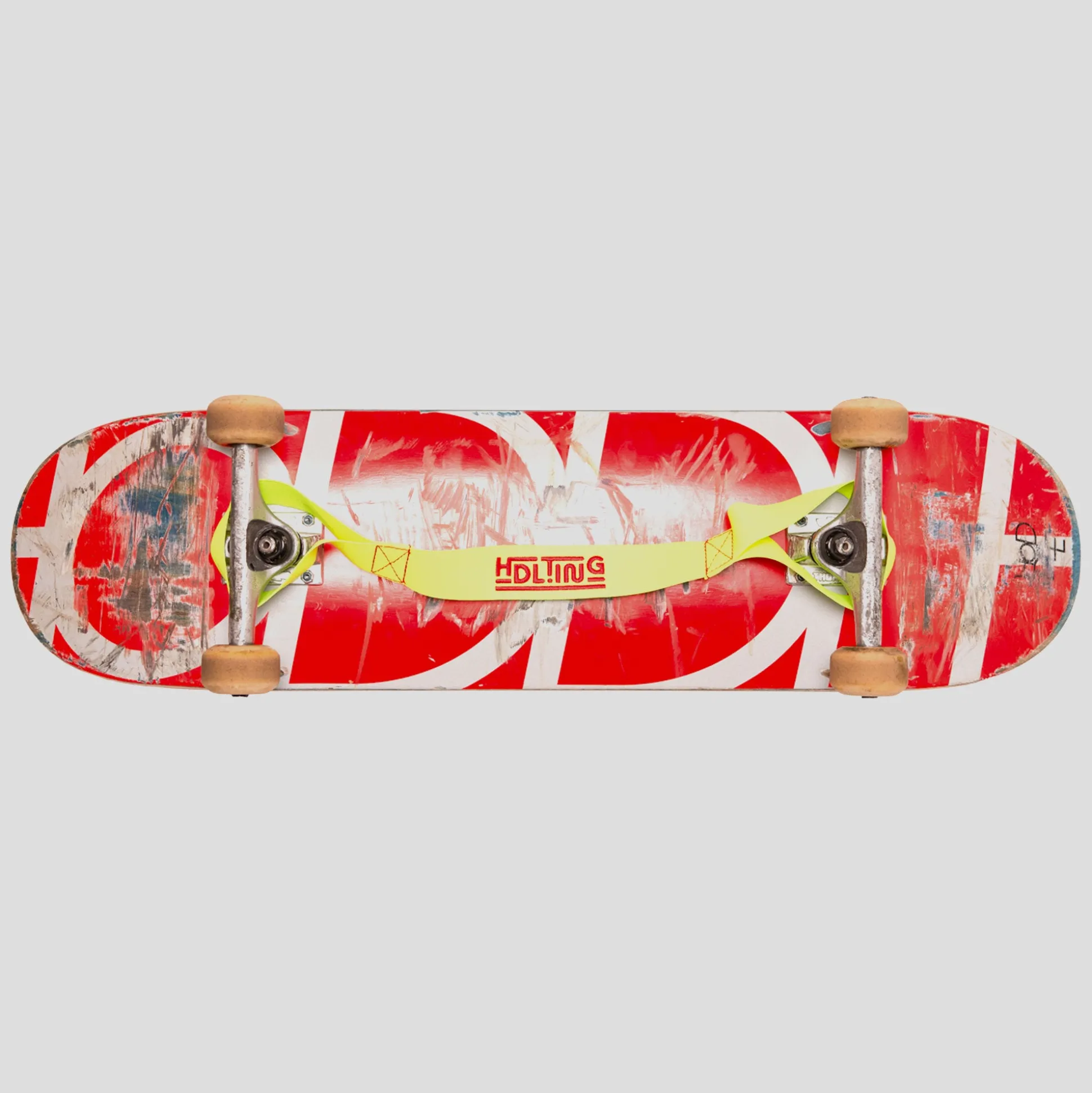Slingting & Hoddle Skateboard Sling - Hi-Vis Yellow / Red
